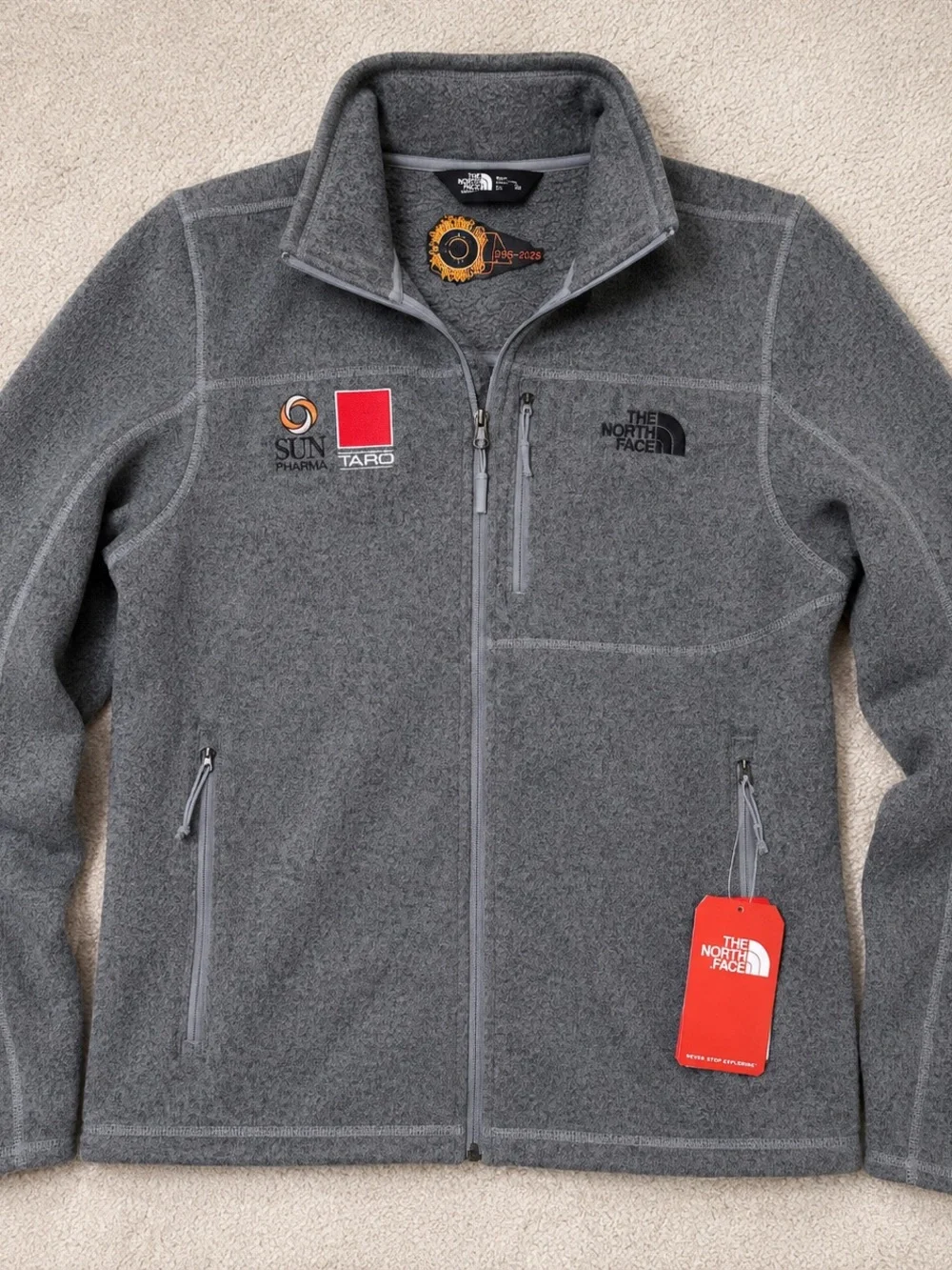 The North Face Sweater Fleece Jacket Men’s M Gray Full Zip NWT